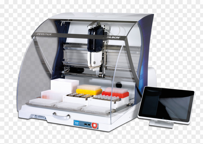 Robot Liquid Handling Pipette Laboratory Automated Pipetting System PNG