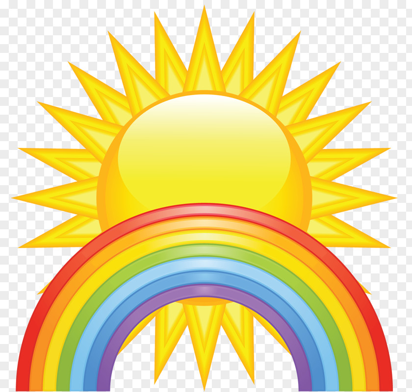 Sun Rainbow Icon Material Free To Pull Spring Content Clip Art PNG