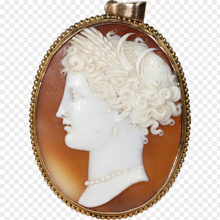Carved Exquisite Locket Earring Gold Cameo Charms & Pendants PNG