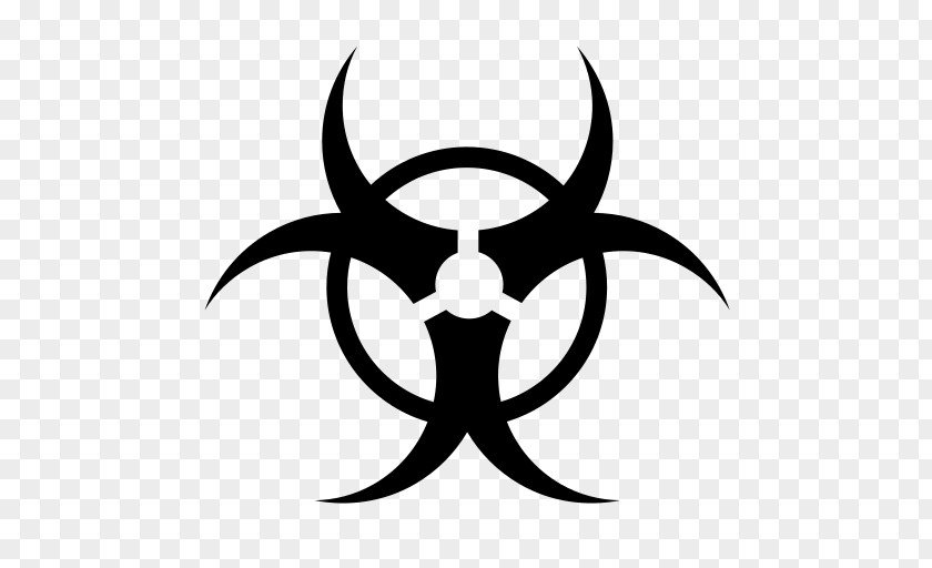 Hazardous Biological Hazard Symbol Clip Art PNG