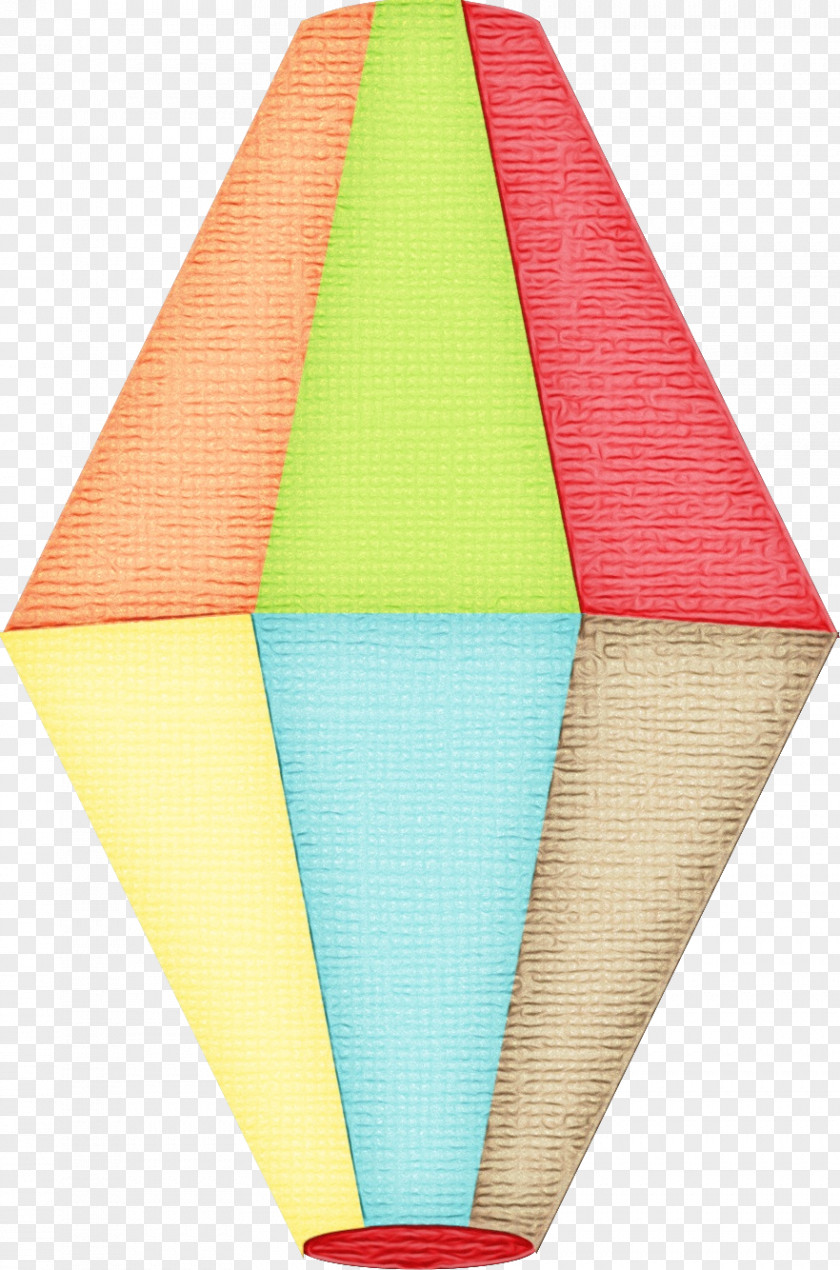 Paper Product Triangle Birthday Party Invitation PNG