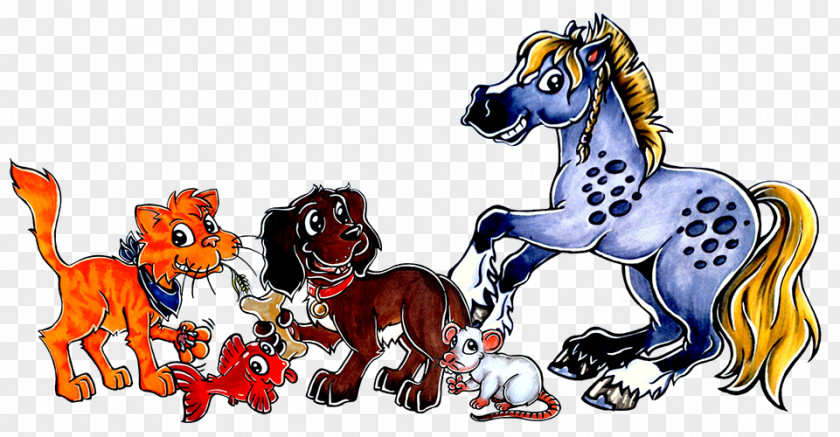 Streifen Flyer Pony Cat Dog Mustang Cartoon PNG