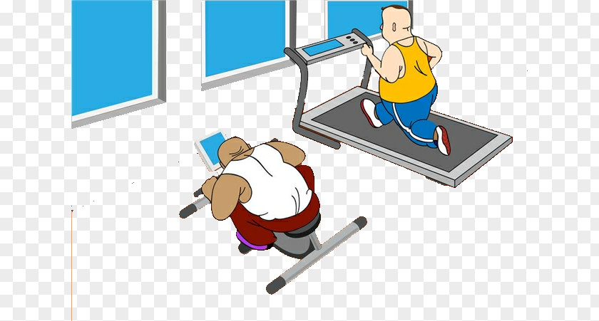 Cartoon Fitness People Centre Photography Illustration PNG