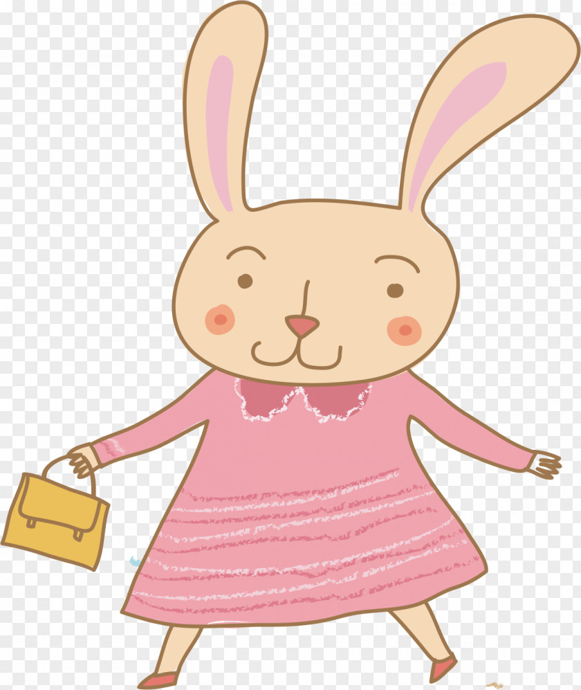 Cartoon Rabbit Easter Bunny Illustration PNG