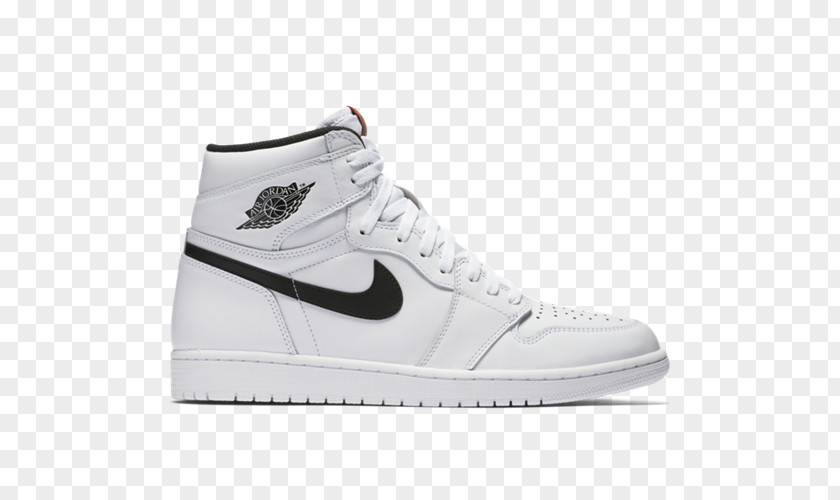 Nike Air Jordan White Basketball Shoe PNG