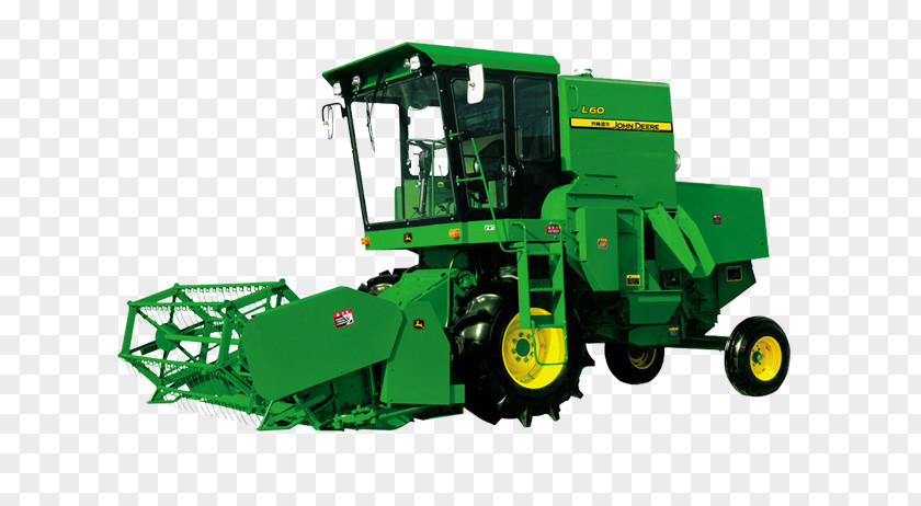Combine Harvester John Deere Agricultural Machinery Tractor PNG