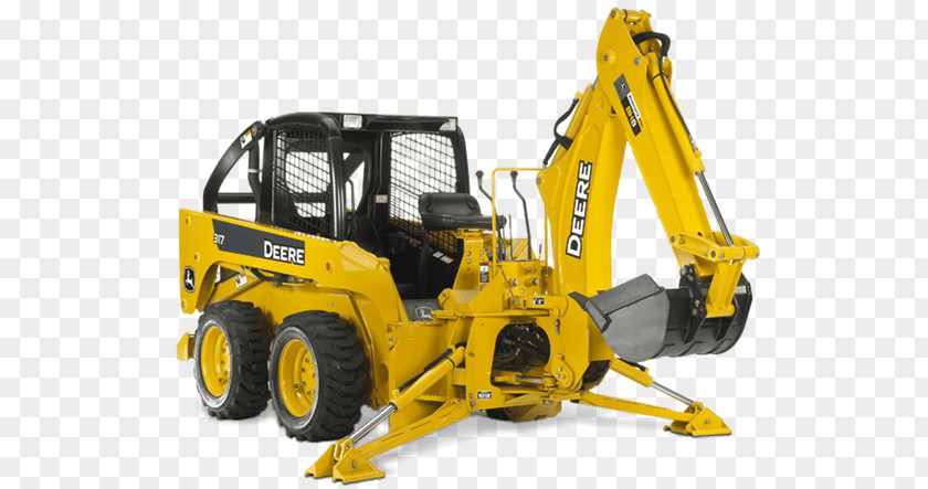 Excavator John Deere Backhoe Loader Skid-steer PNG