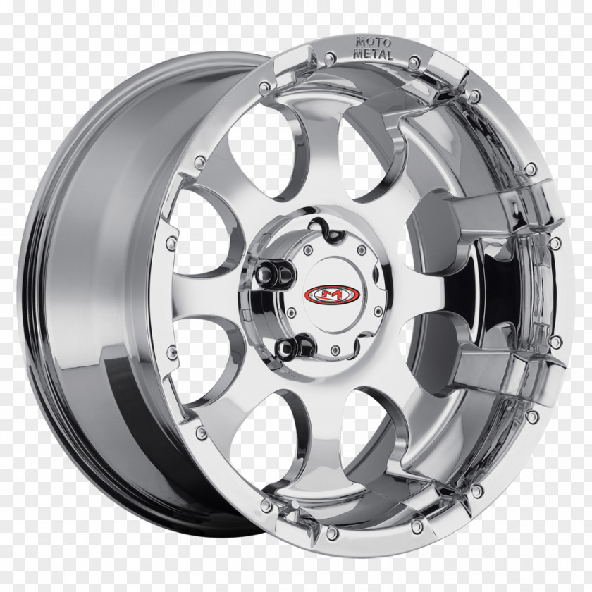 Chromium Plated Alloy Wheel Rim Tire Spoke PNG