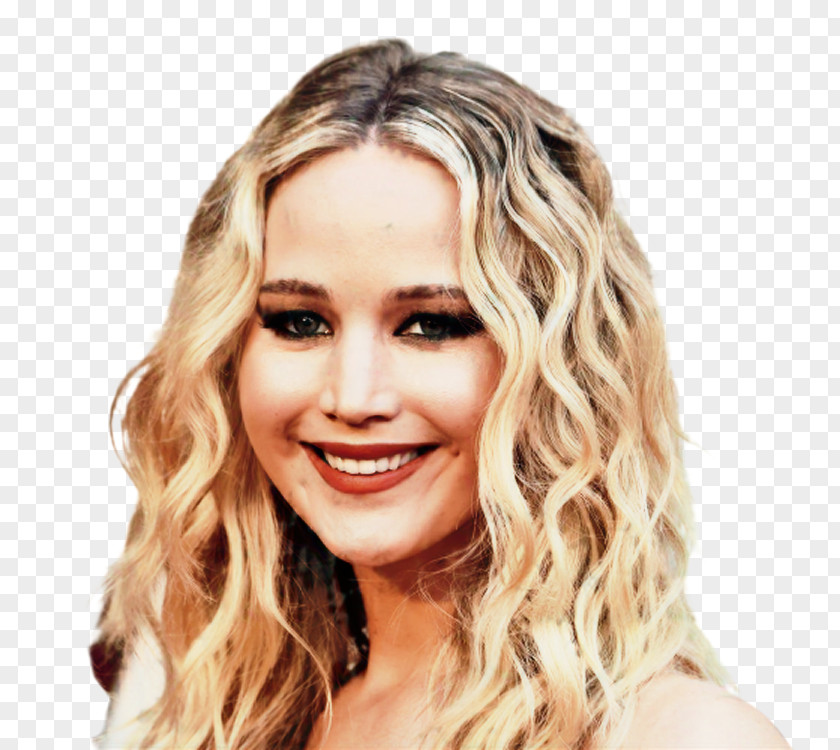 Jennifer Lawrence Blond Red Sparrow Feathered Hair PNG