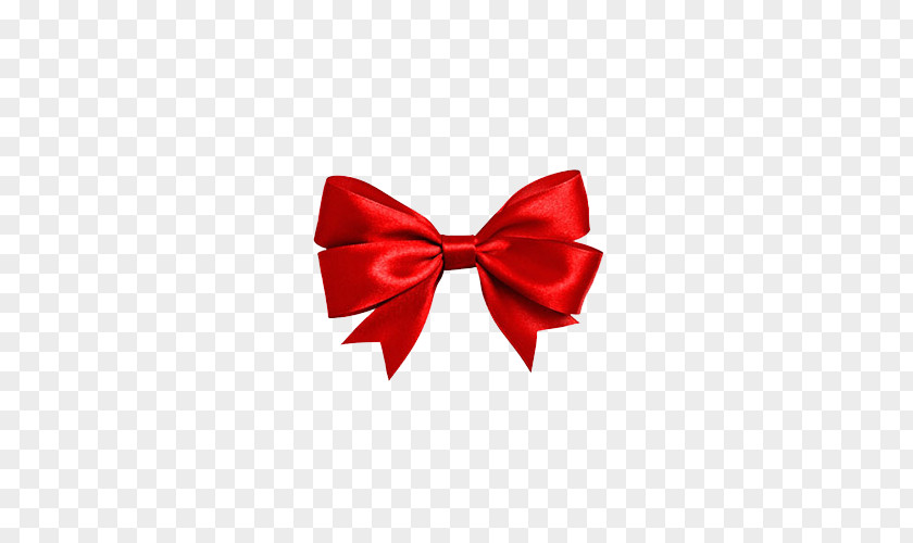 Red Bow Ribbon Shoelace Knot Gift Packaging And Labeling PNG