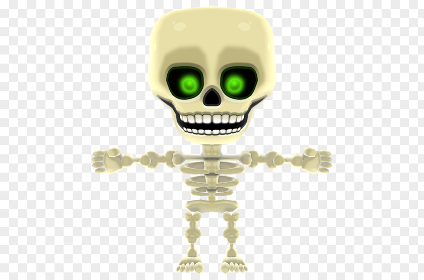 Skeleton Driving Skull PNG