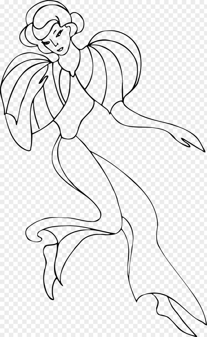 Woman Dance Drawing Art PNG