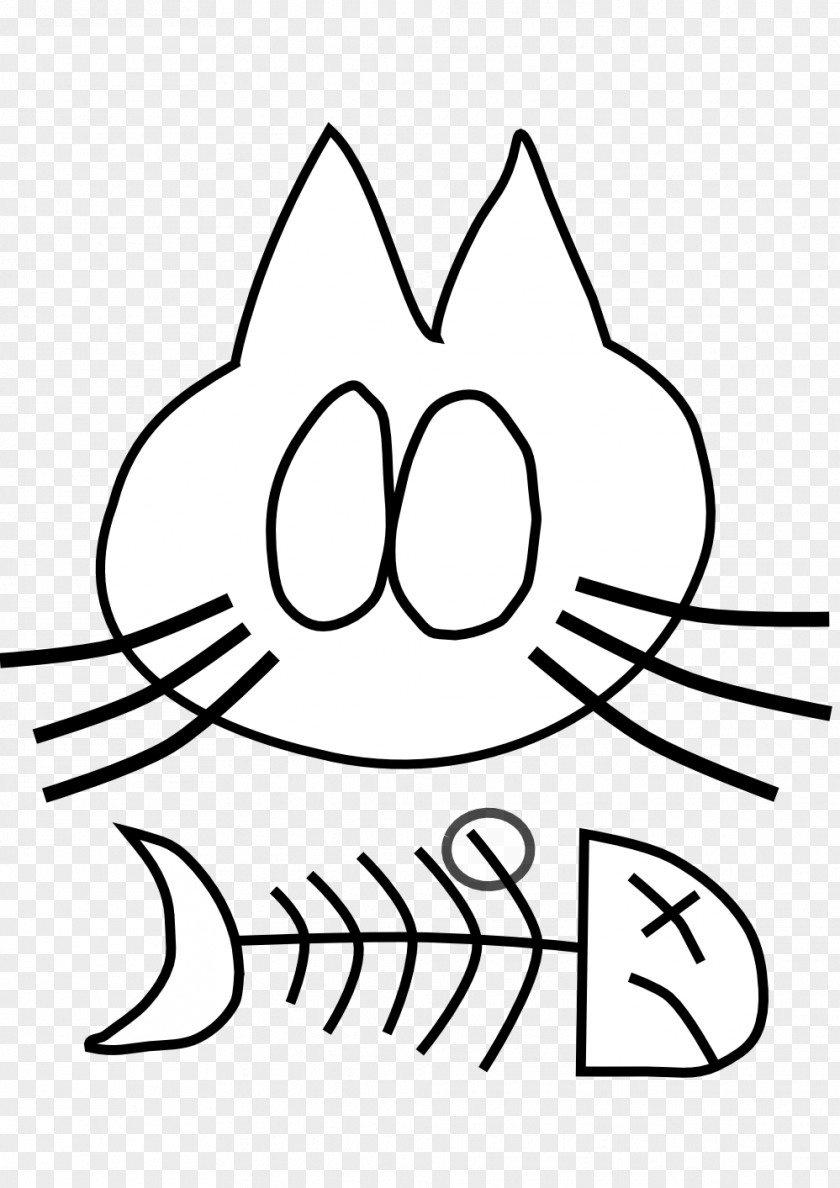 Cat Clip Art Kitten Fish Bone Openclipart PNG