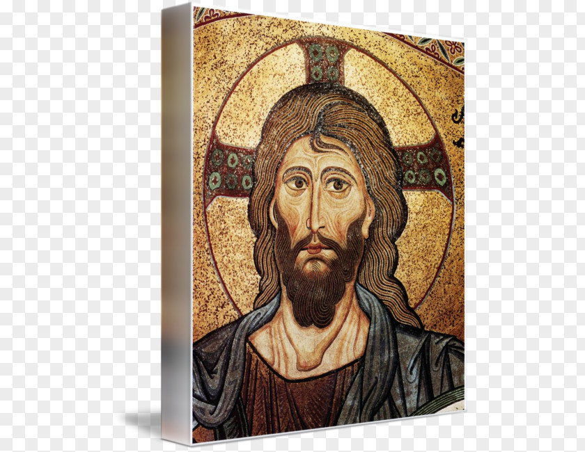 Jesus Facial Hair Tapestry Book Prayer PNG