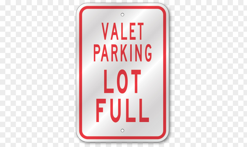 Valet Car Park Stop Sign Parking Traffic PNG
