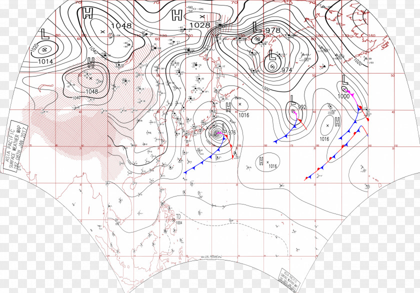 Weather Surface Analysis 南岸低気圧 Map Low-pressure Area PNG