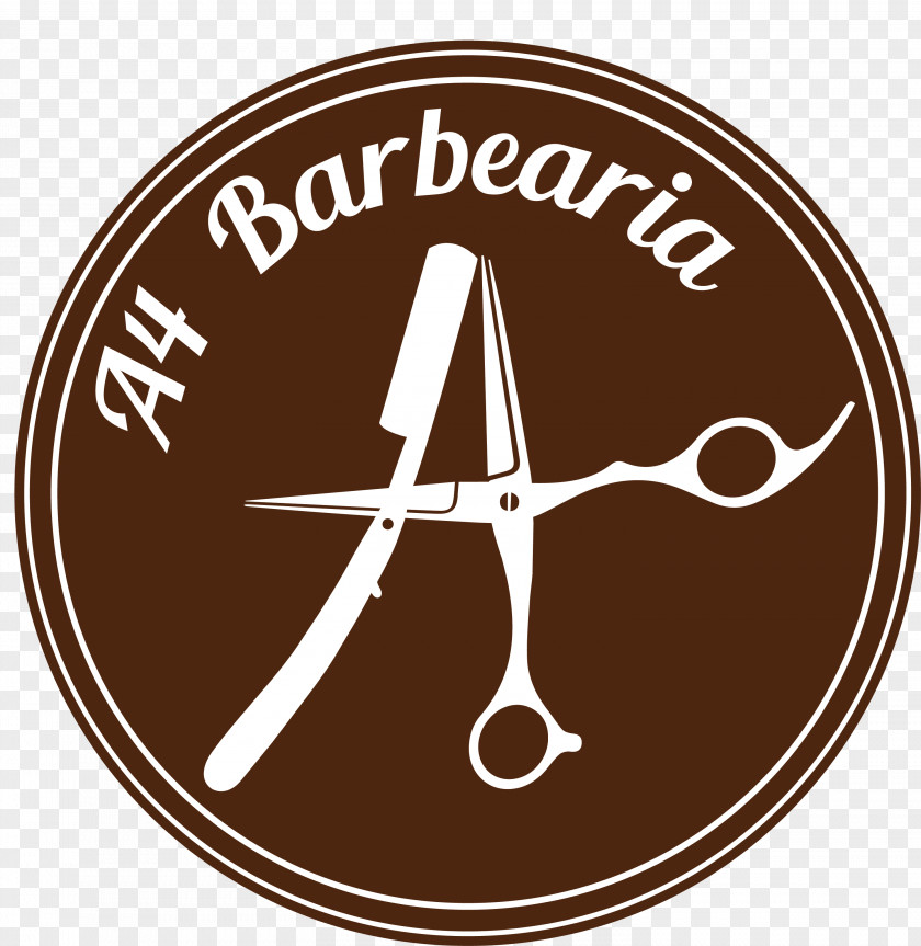 Barbearia Badge A4 Pizzaria San Luca Barber Logo PNG