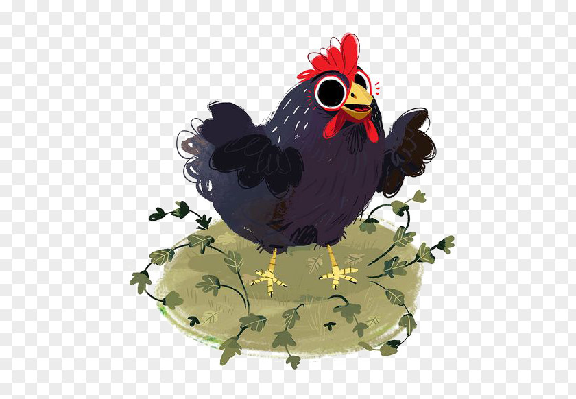Cartoon Chick Chicken Coop Illustration PNG