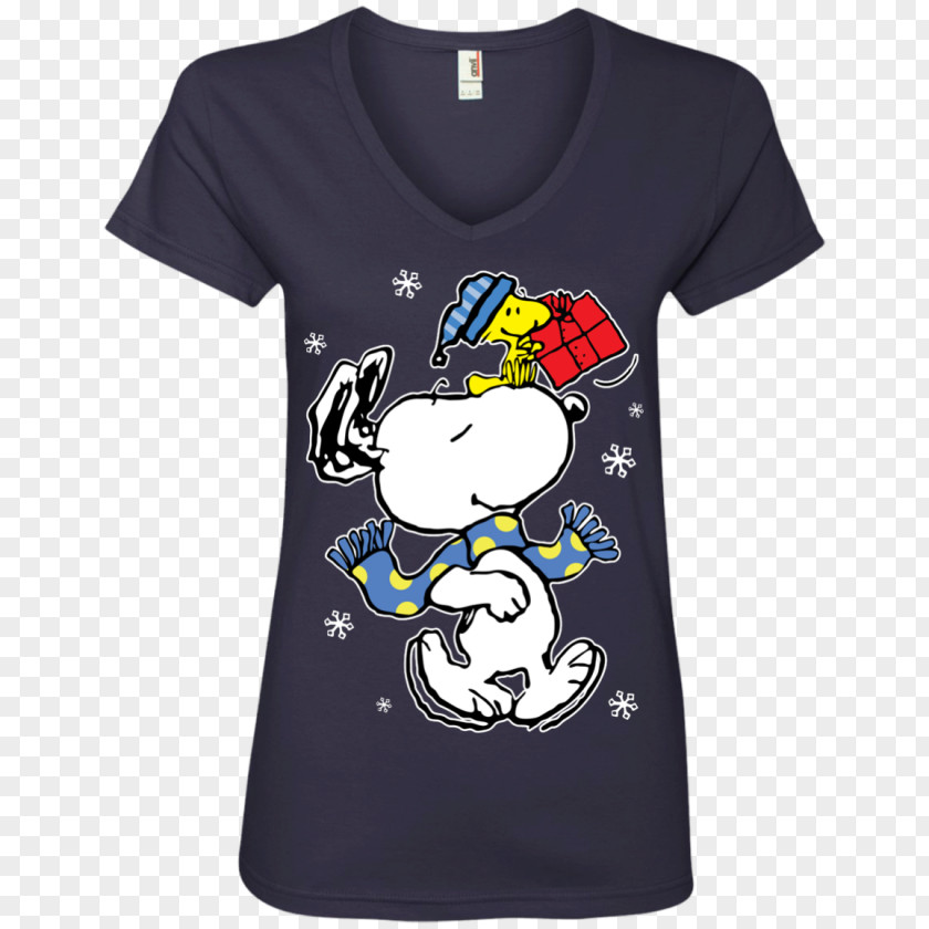 Peanuts Xmas T-shirt Snoopy Hoodie Sleeve PNG