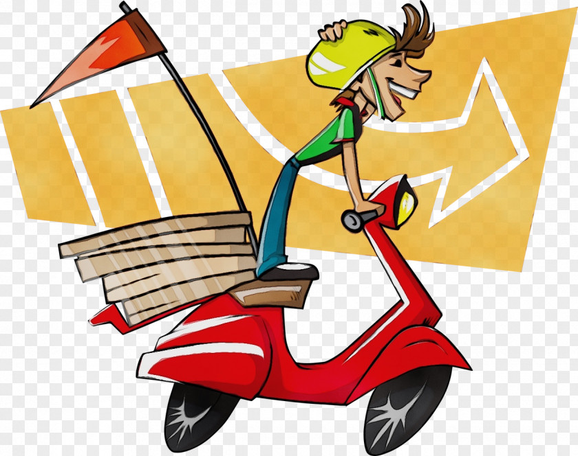 Riding Toy Vespa Pizza PNG