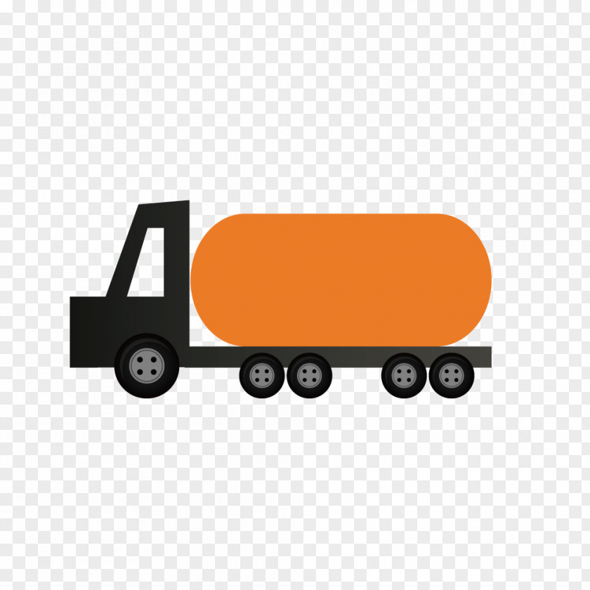 Vector Cartoon Tank Car Tanker PNG