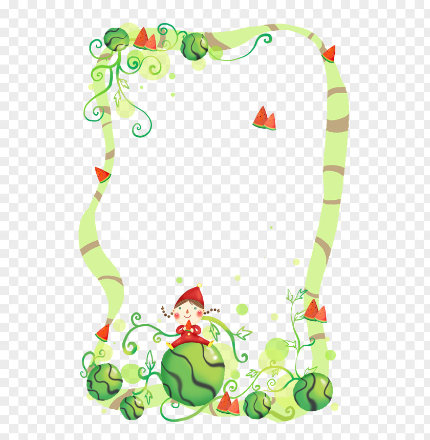 Watermelon Poster Border Green Google Images PNG
