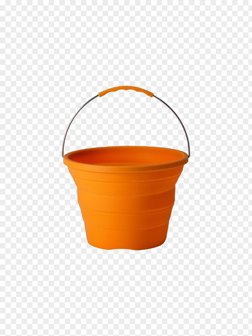 A Orange Bucket PNG