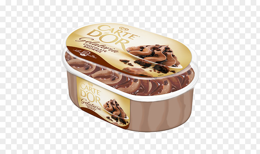 Chocolate Brownies Brownie Ice Cream Fudge Carte D'Or PNG