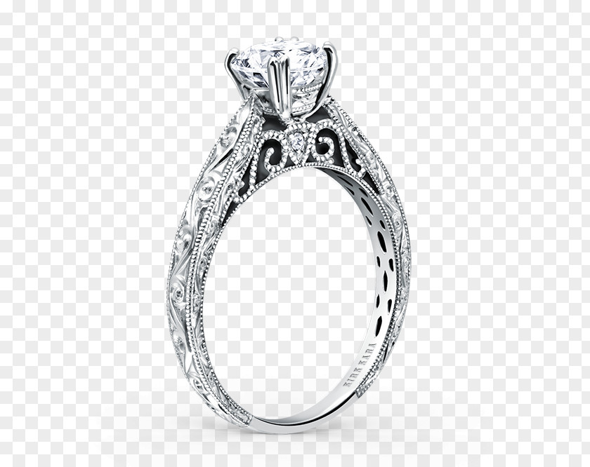Classical Pattern Letter Of Appointment Engagement Ring Wedding Princess Cut PNG