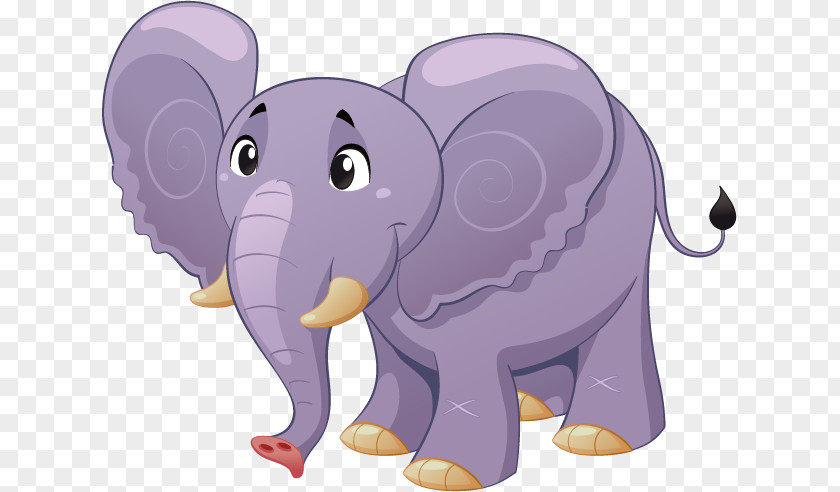 Elephant Cartoon Clip Art PNG