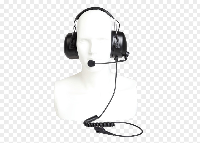 Headphones Noise-cancelling Headset Push-to-talk Radio PNG