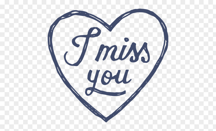 Miss You Heart Clip Art Brand Logo Line PNG