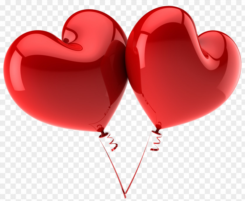 Red Large Heart Balloons Clipart Balloon Clip Art PNG