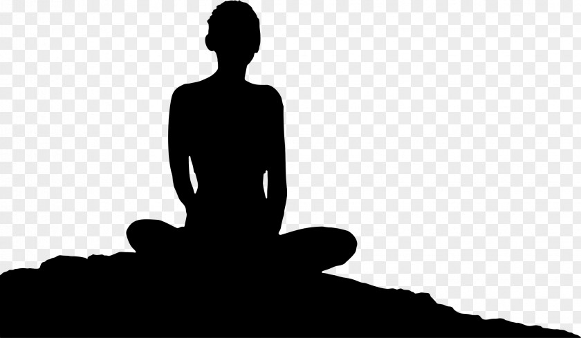 Meditation Silhouette Clip Art PNG