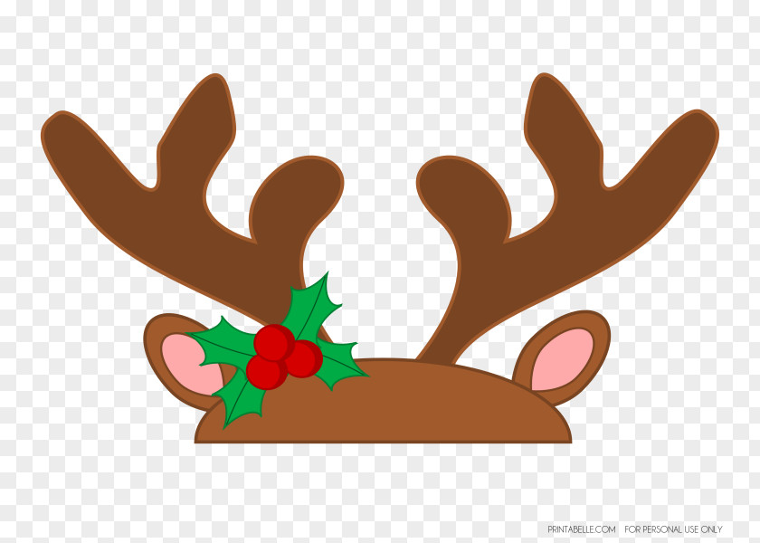 Reindeer Rudolph Antler Clip Art PNG