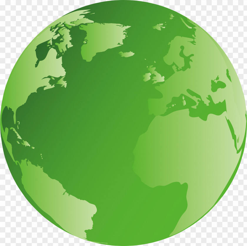 Vector Green Earth Icon PNG