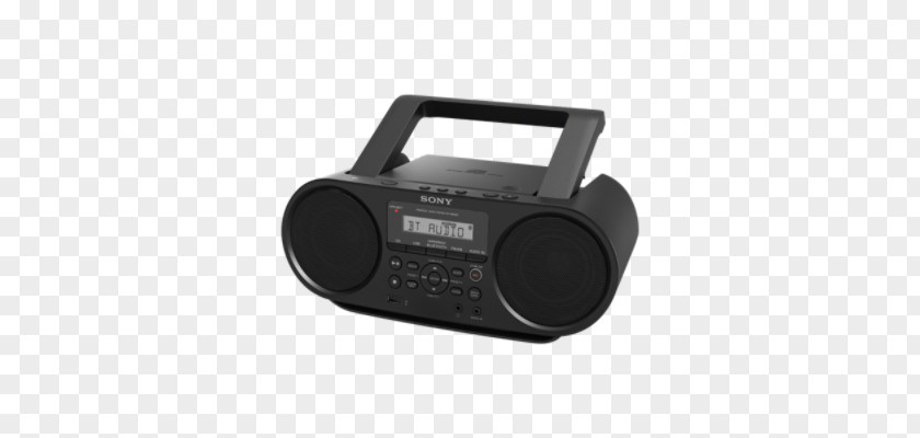 Boombox Cd Recorder Radio Sony ZS-RS60BT CD Player Corporation PNG