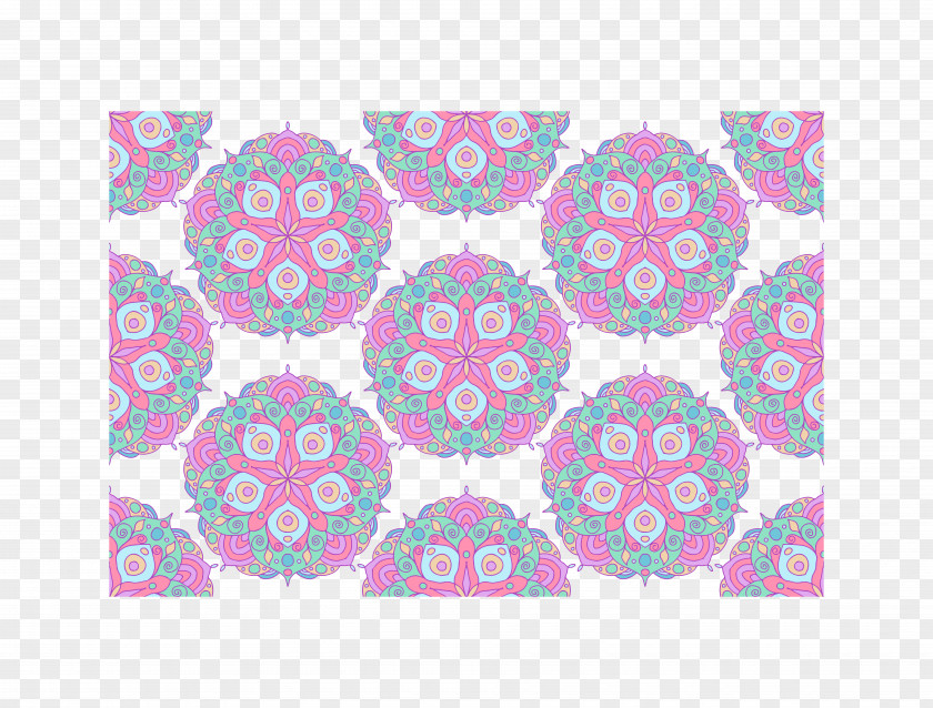 Chinese Pink Circle Pattern Download PNG