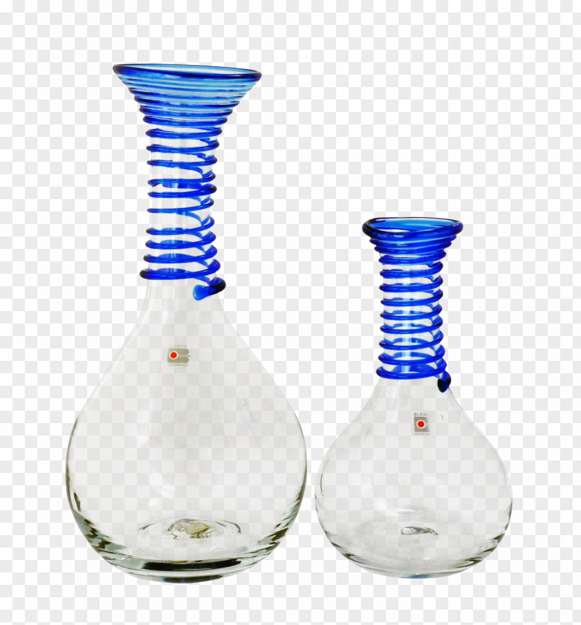 Glass Decanter Cobalt Blue Laboratory Flasks PNG