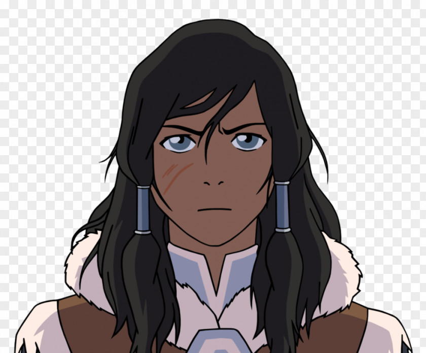 Blue Iris Korra Mako Asami Sato Hair Drawing PNG