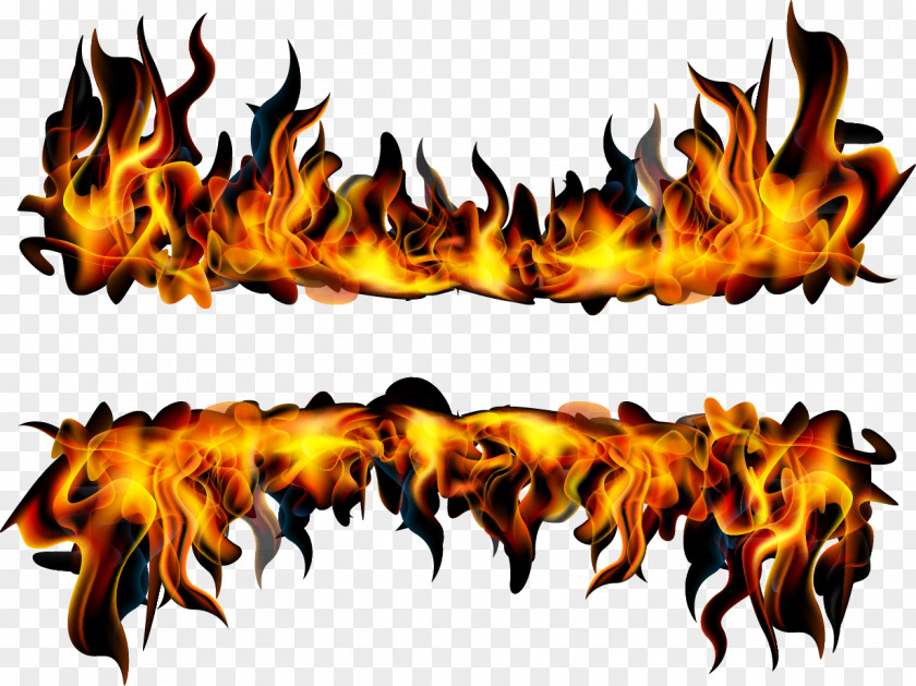 Fire Flame Banner Combustion PNG