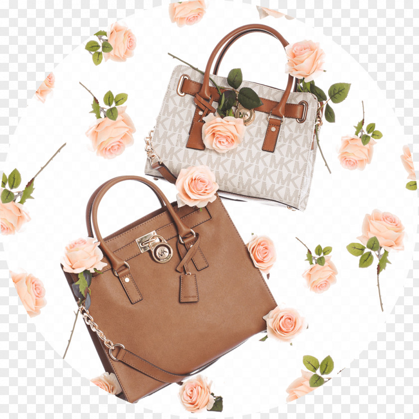 Flower Handbag Pink M PNG