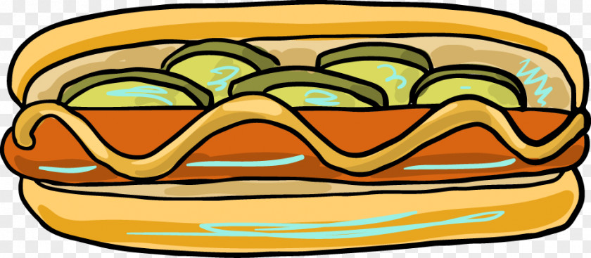 Hand-painted Cartoon Hot Dog Clip Art PNG