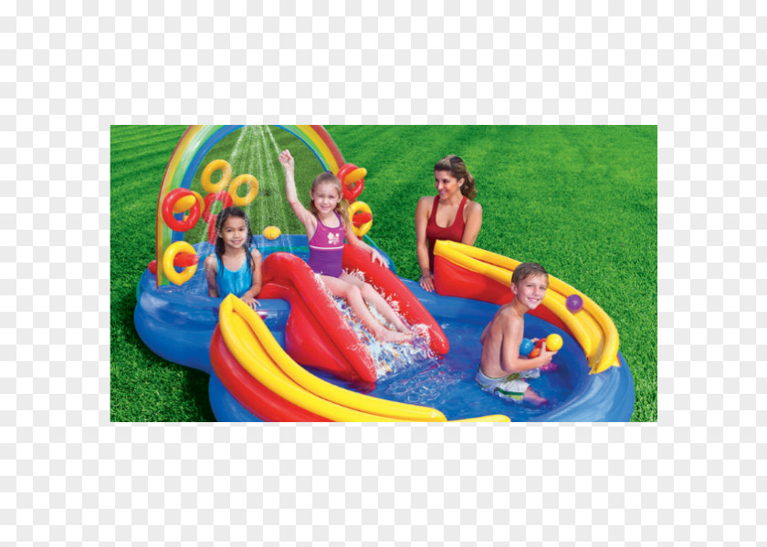 Water Inflatable Swimming Pool Game Slide PNG