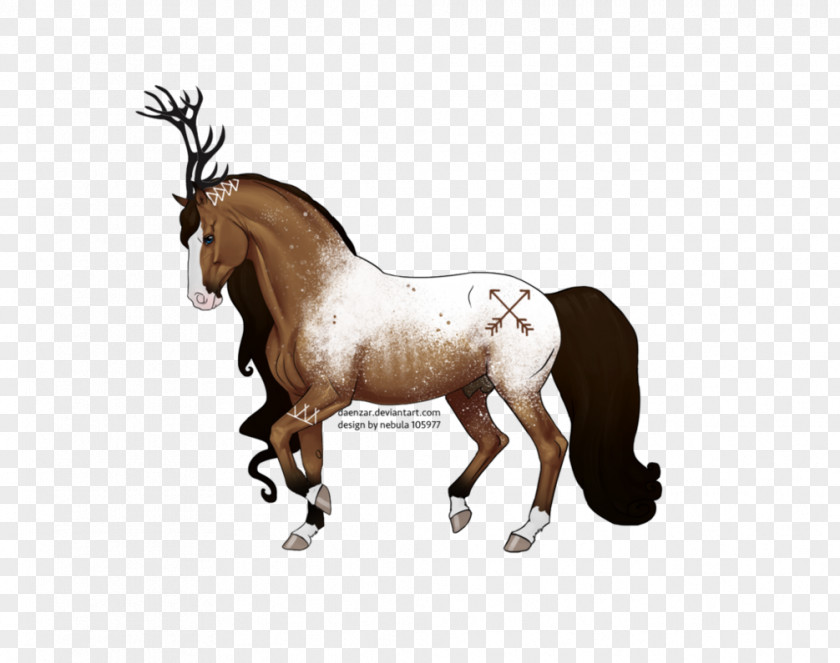 Antler Carving Mustang Foal Mare Mane Stallion PNG