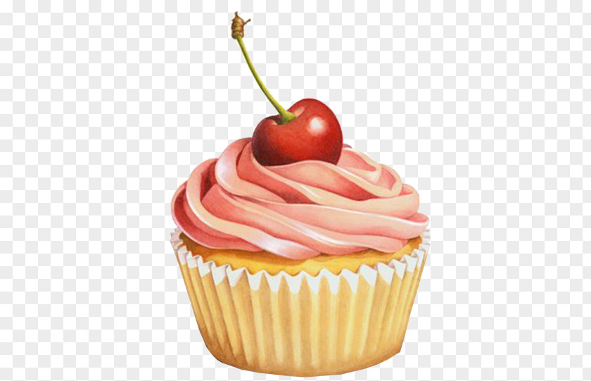Cupcakes & Muffins Red Velvet Cake Frosting Icing Madeleine PNG
