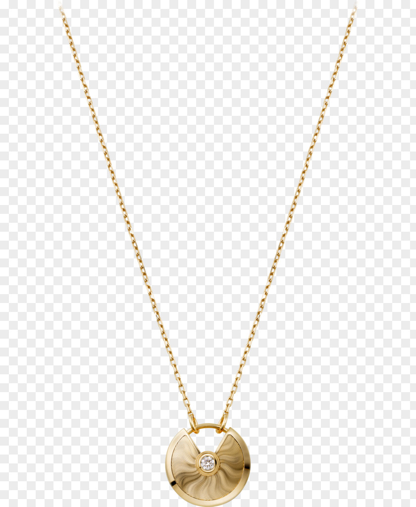 Gold Chain Necklace Cartier Amulet Charms & Pendants Colored PNG