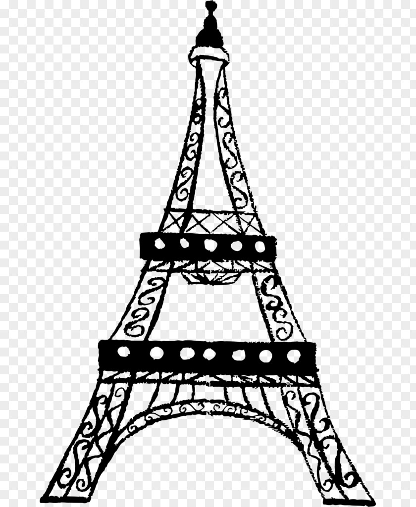 Cartoon Eiffel Tower Drawing Clip Art Image PNG