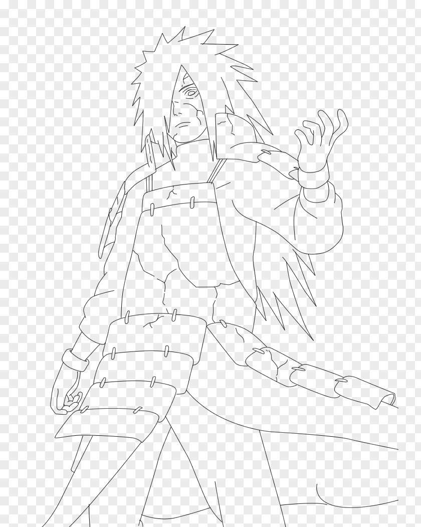 Madara Uchiha Wallpaper Drawing Inker Line Art Cartoon Sketch PNG