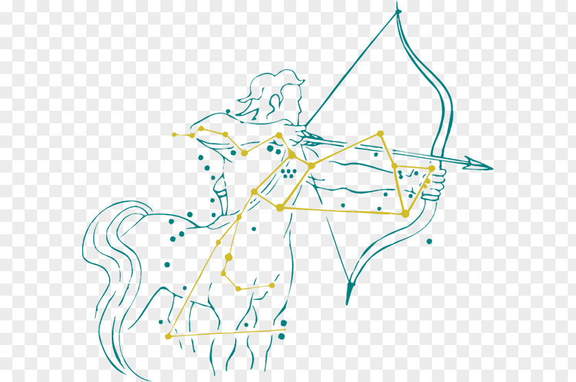 Sagittarius Constellation Zodiac Clip Art PNG